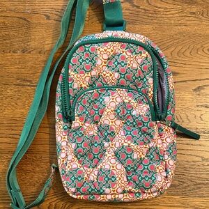 Vera Bradley Mickey Mouse Patterned sling pack.